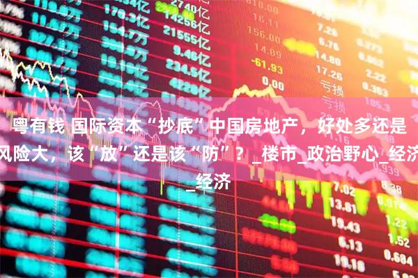粤有钱 国际资本“抄底”中国房地产，好处多还是风险大，该“放”还是该“防”？_楼市_政治野心_经济
