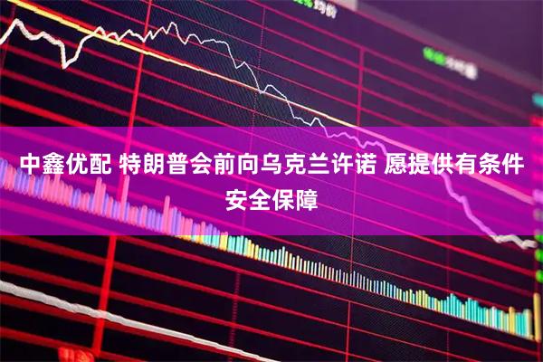 中鑫优配 特朗普会前向乌克兰许诺 愿提供有条件安全保障